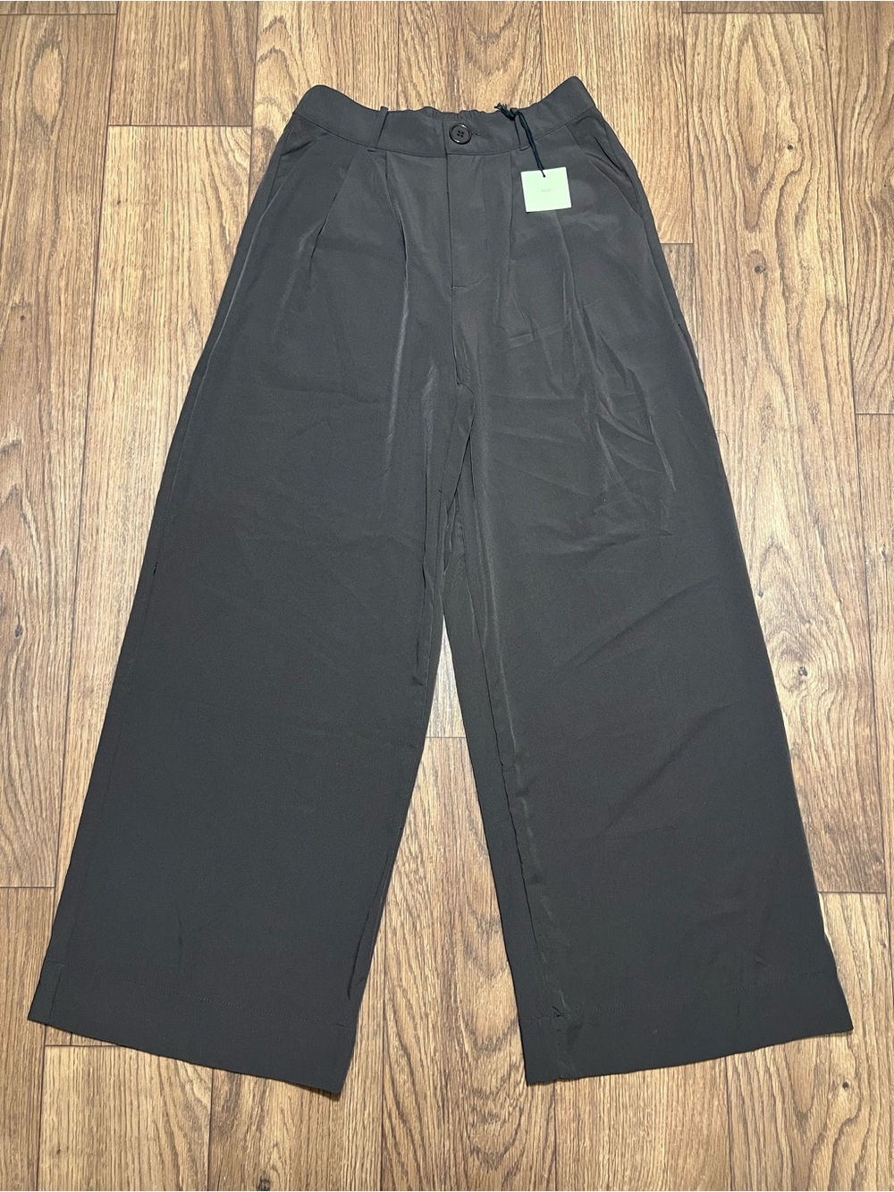 NWT Women’s tgla Trouserpan Wide Leg Brown Color Size Small (26x29)